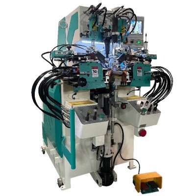 Fully Automatic Side And Heel Shoe Making Tools Hf-816 Hydraulic Heel Lasting Shoes Machine