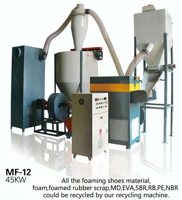 EVA waste foam shoe material recycling grinding milling machine / plastic pulverizer